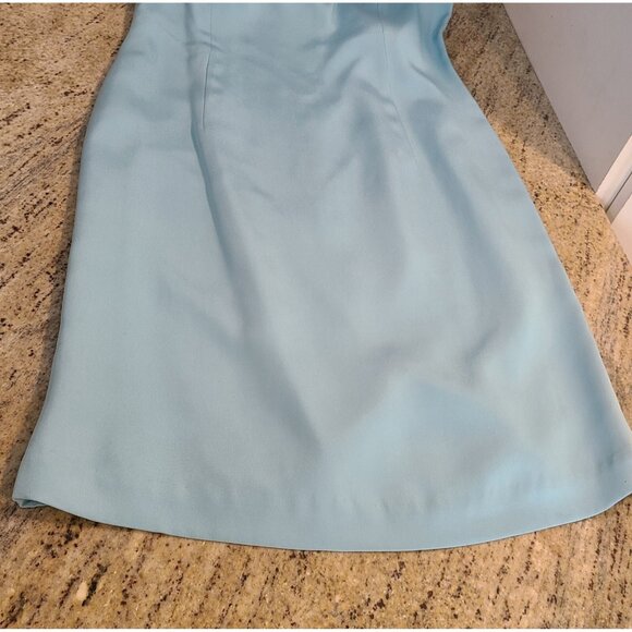 Liz Claiborne 100% Silk Dress Suit Blazer Lined Blue Size 10 2 Piece Office - Picture 7 of 16